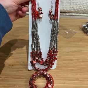 ✨ NEW Beaded Jewelry Set – Necklace, Earrings & Wrap Bracelet ✨